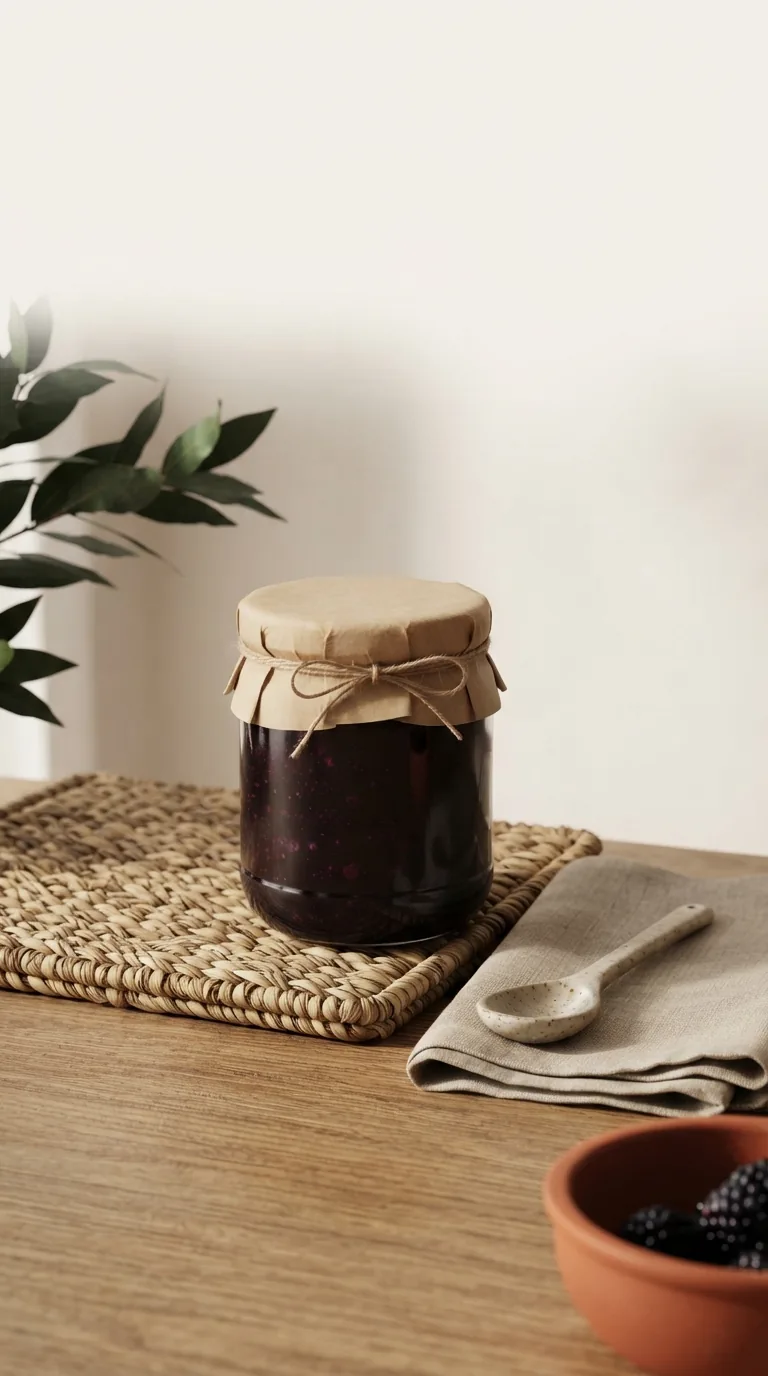 Vertical preserve jar still life